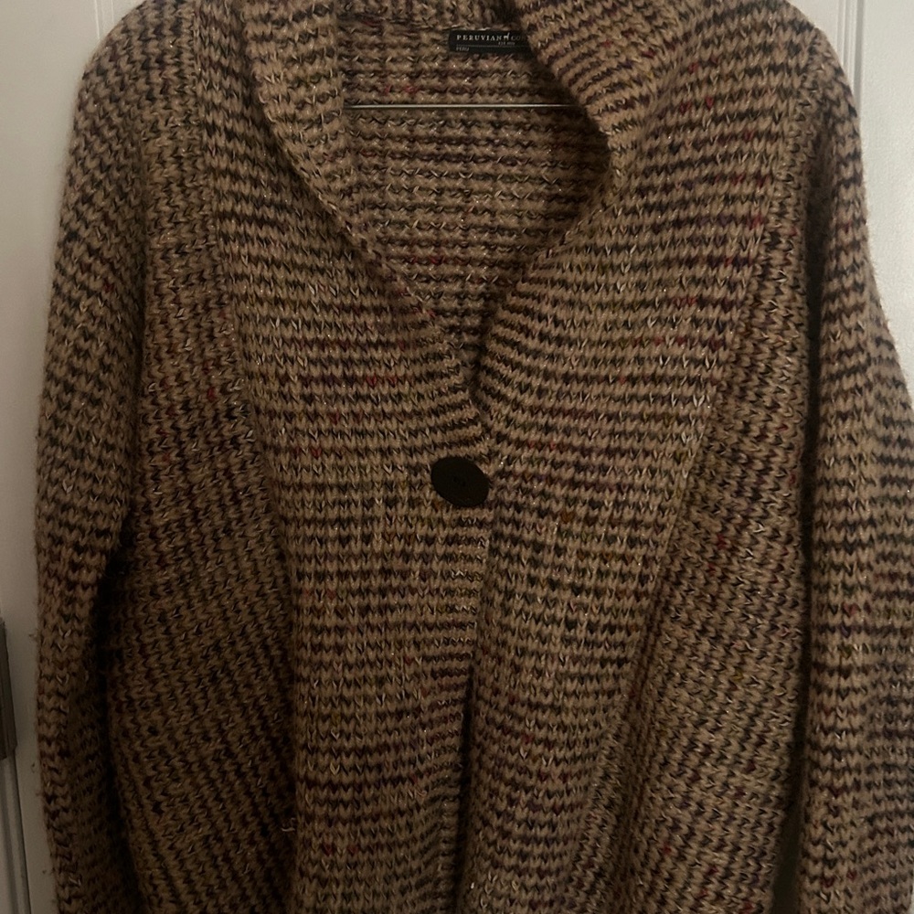 Peruvian Connection | Hitchkiss Alpaca Cardigan Size M